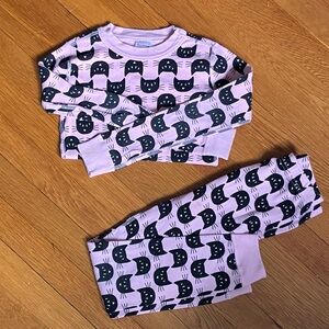 Hanna Andersson 100% Organic Cotton Long Sleeve Pajamas size 6-7